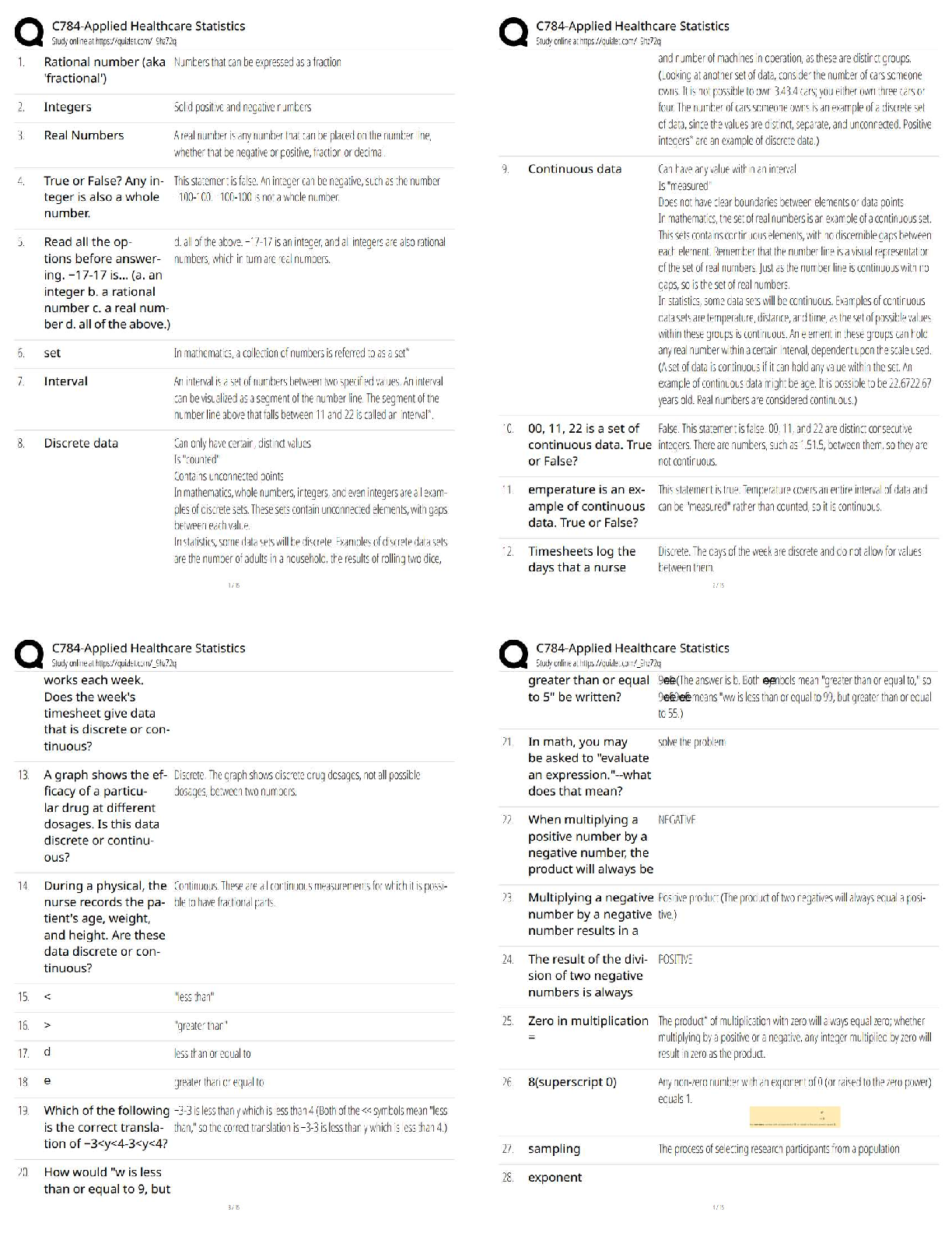 C784 Applied Healthcare Statistics Exam Elaboration | Verified Q&A Study Guide for WGU Students (2025/2026)