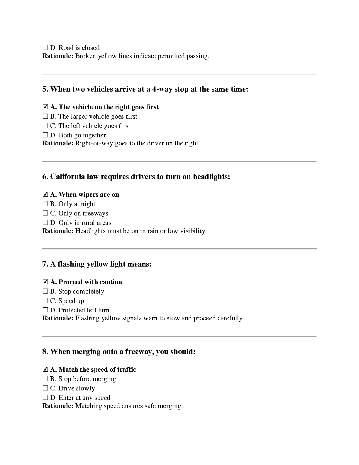Ultimate California DMV Permit Test Prep 2025-2026: 150 Practice Questions with Correct Answers ...
