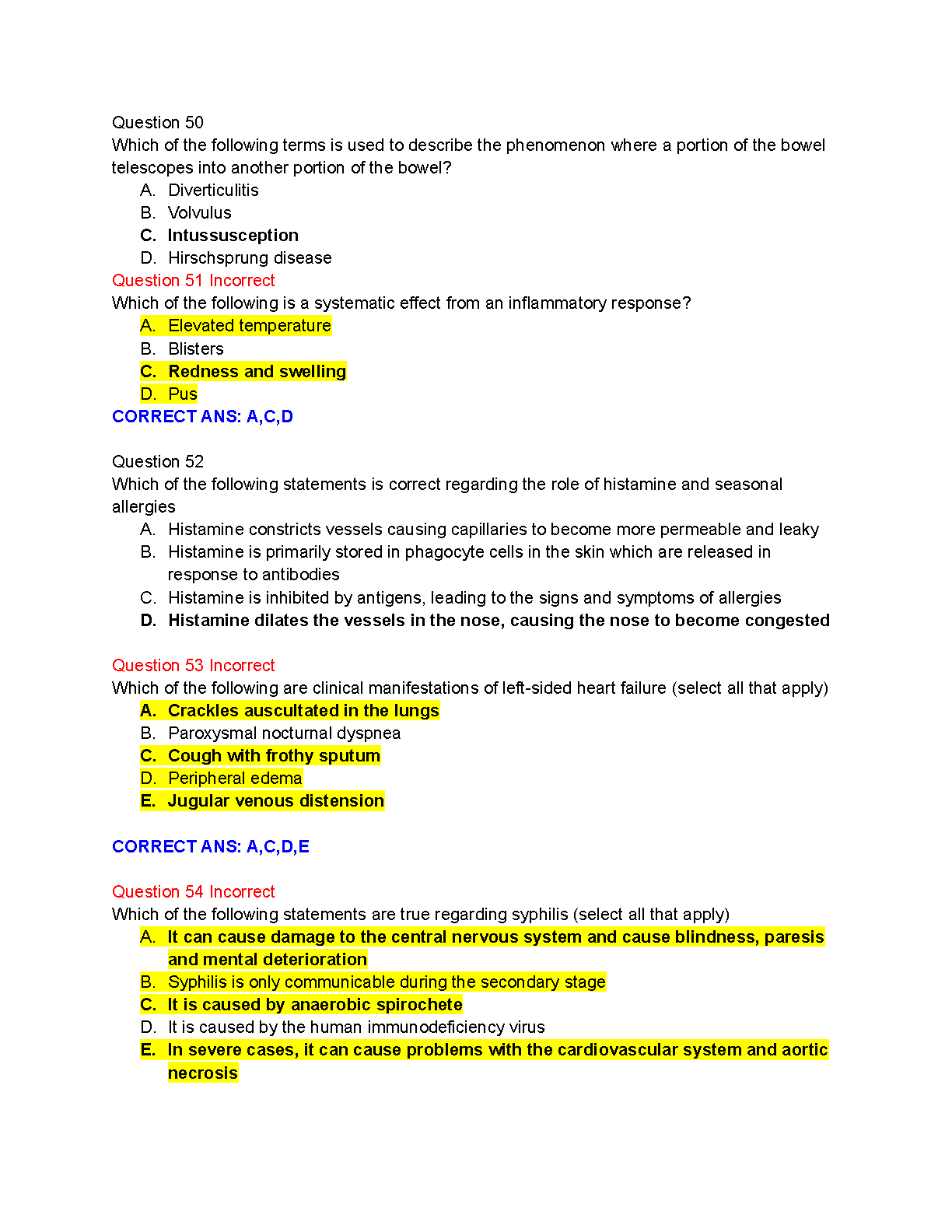 Lewis Medical-Surgical Nursing Test Bank 12th Edition Complete Q&A for Exam Success