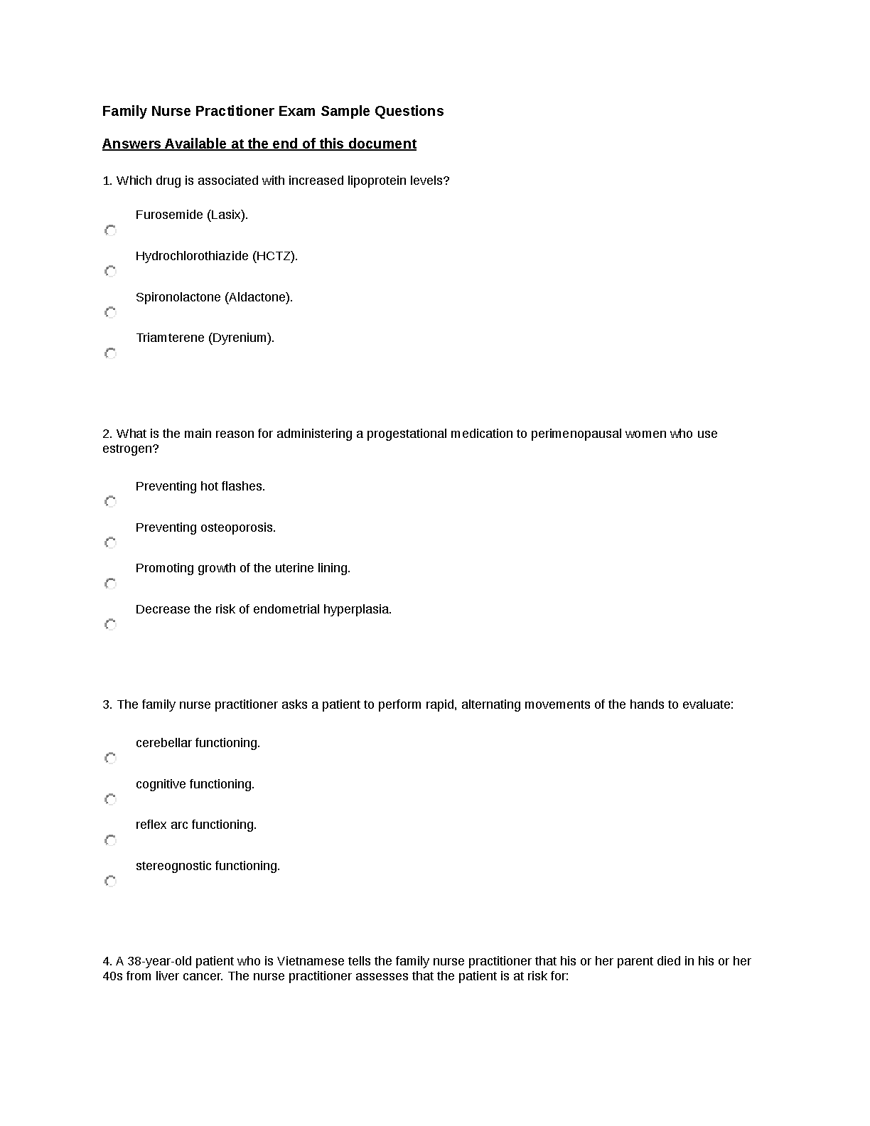 Family Nurse Practitioner FNP Exam Test Bank 2025/26 AANP ANCC Comprehensive Study Guide and Practice Questions
