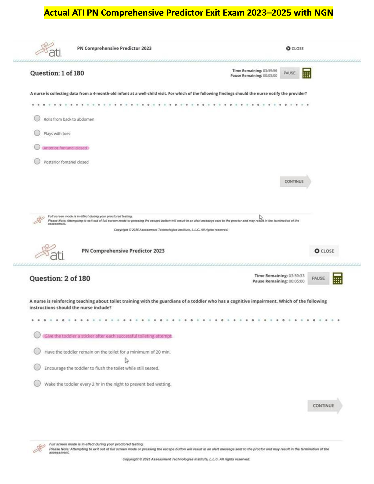 ATI PN Comprehensive Predictor Exit Exam 2025 Edition by Assessment Technologies Institute | Latest NGN Study Guide for First-Attempt Success