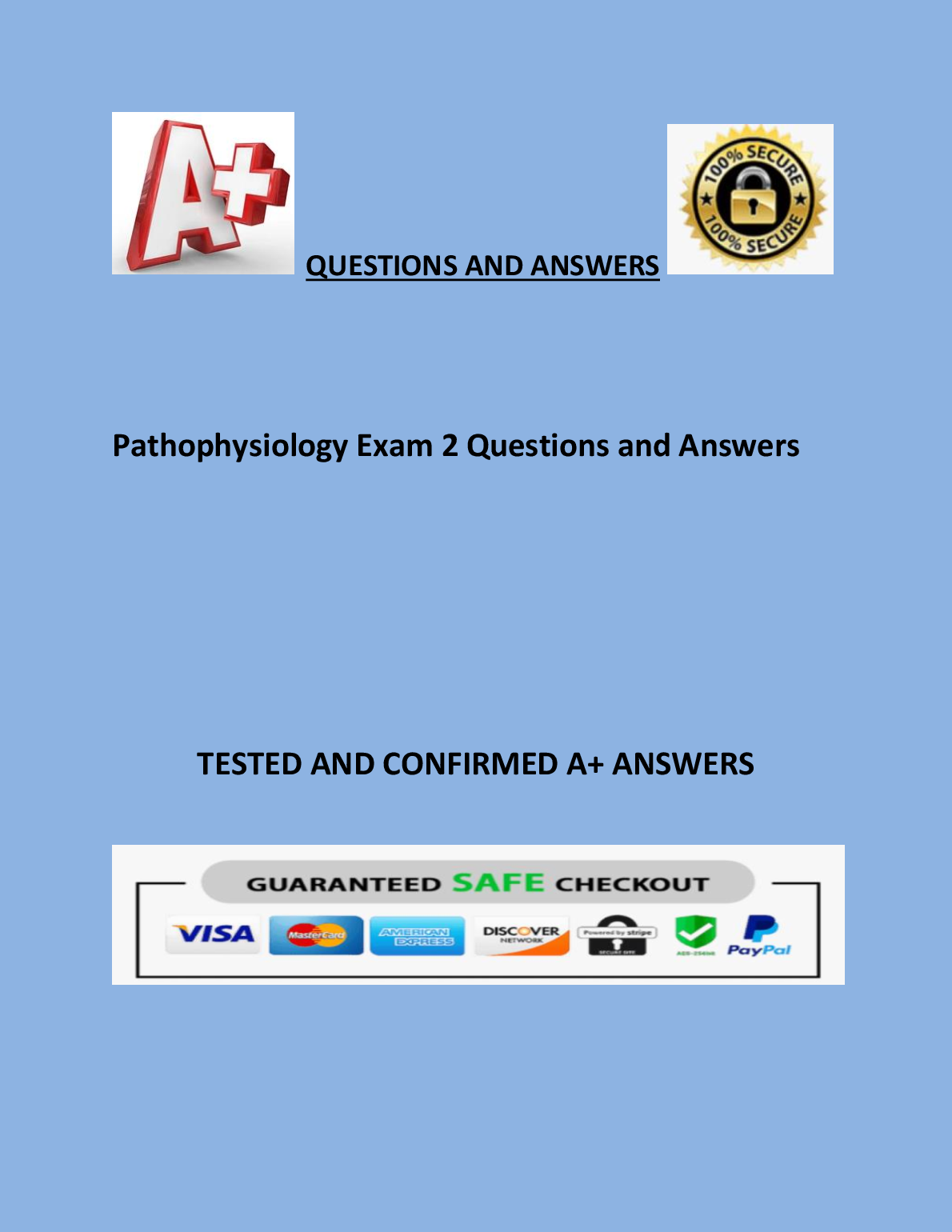 Pathophysiology Exam 2 Questions and Answers: Ace Your Exam with ...