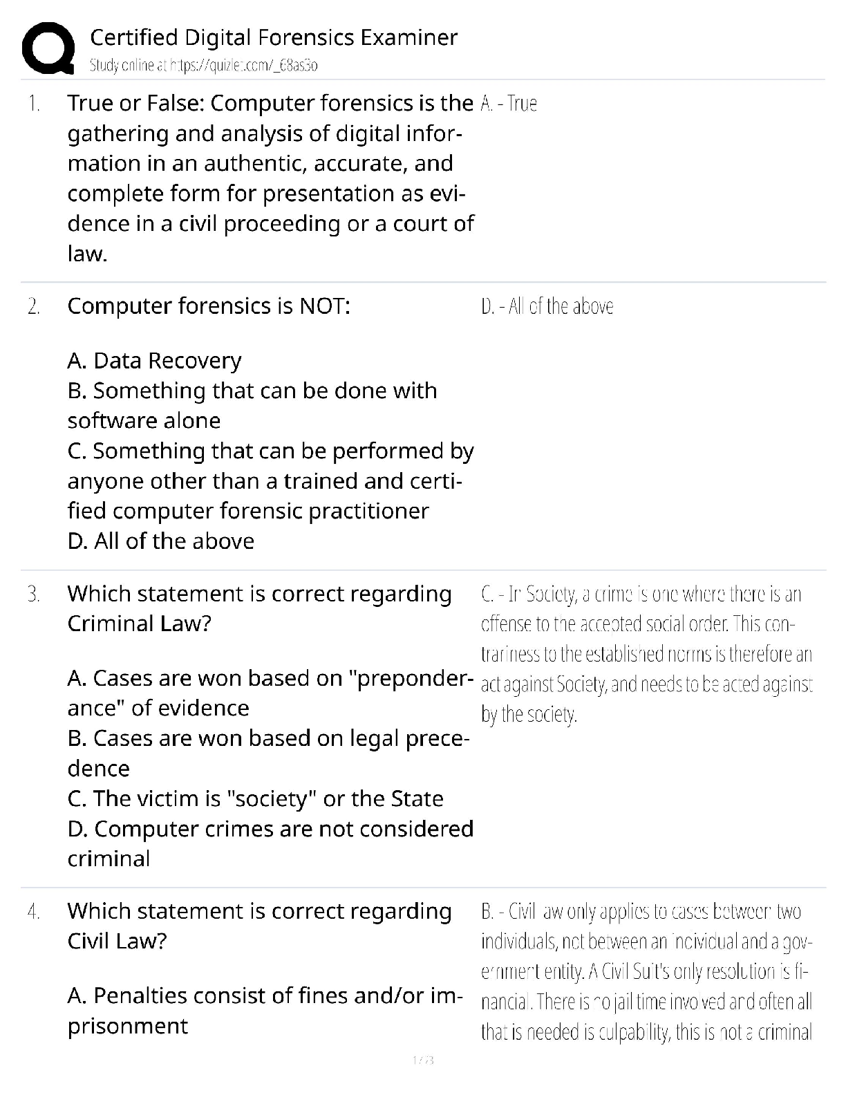 Certified Digital Forensics Examiner (CDFE) Test Bank: Practice ...