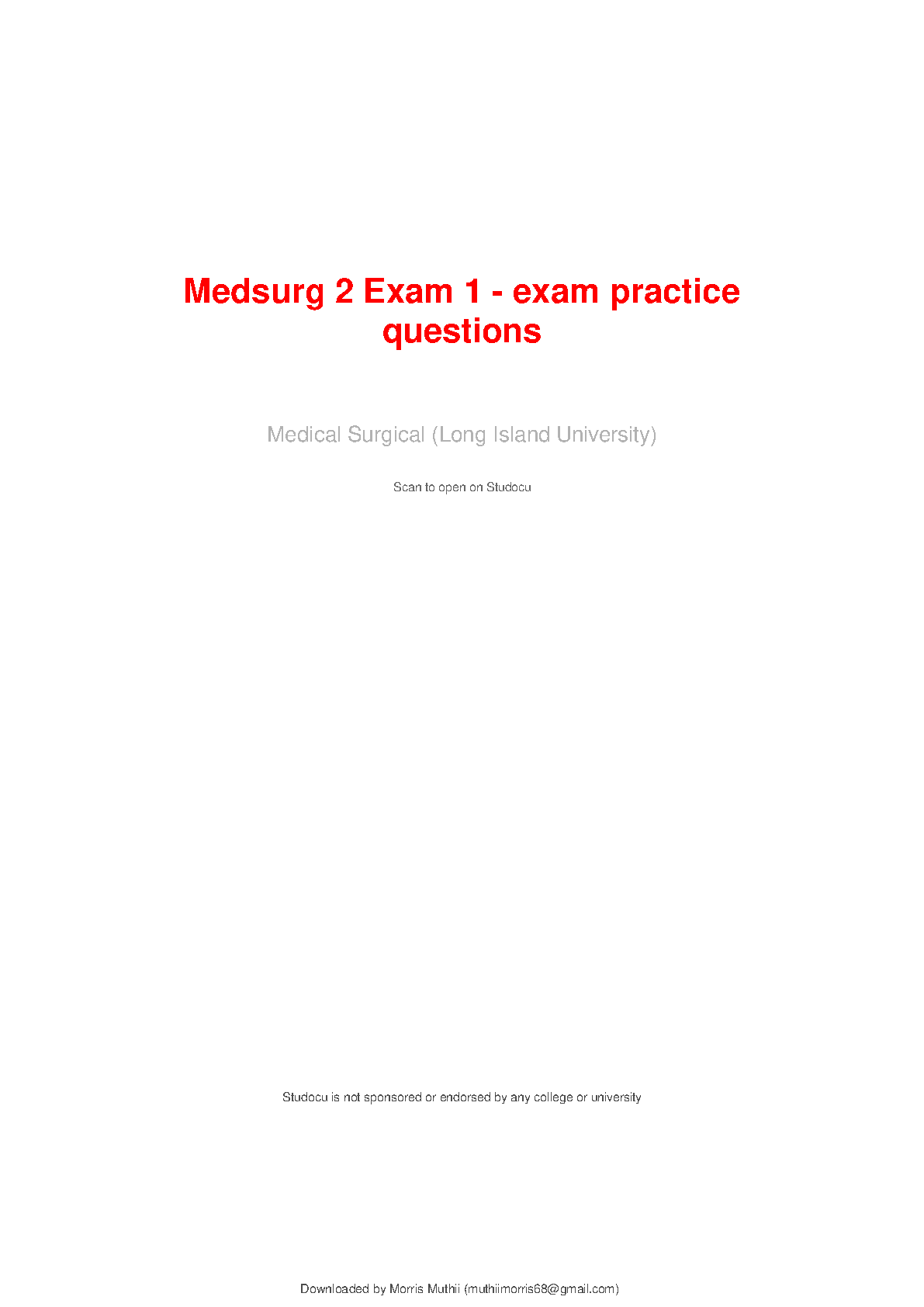 Lewis's Medical-Surgical Nursing 12th Edition Test Bank MedSurg Exam 1 Practice Questions and Answers for NCLEX Success