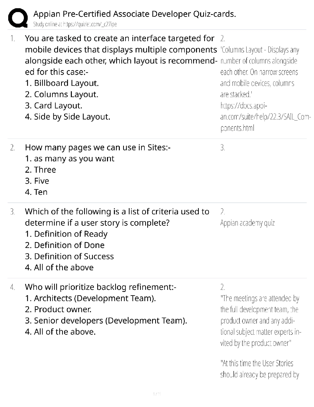 Appian Certified Associate Developer Exam Test Bank (Questions ...