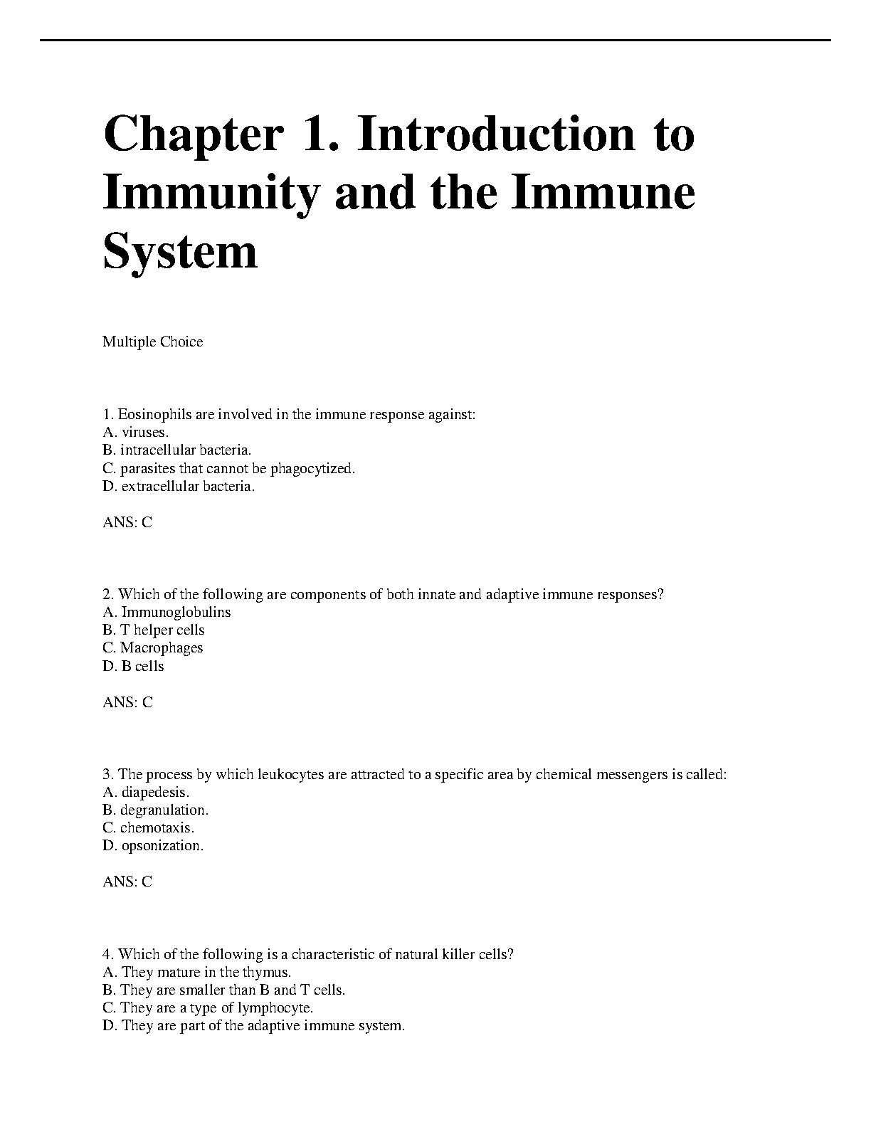 Test Bank For Clinical Immunology and Serology: A Laboratory Perspective, 3rd Edition by Christine Dorresteyn Stevens